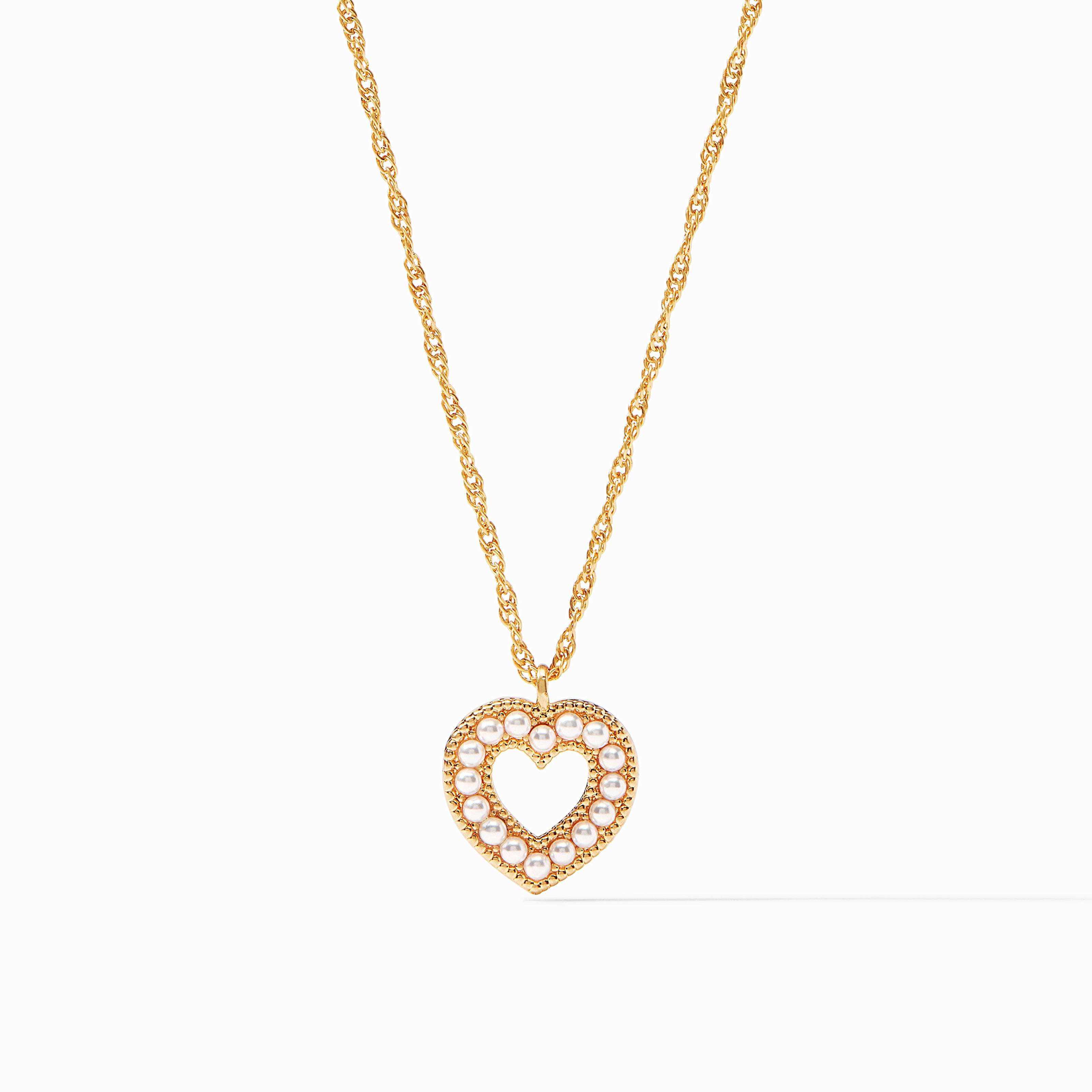 Esme Heart Pearl Solitaire Necklace | Julie Vos