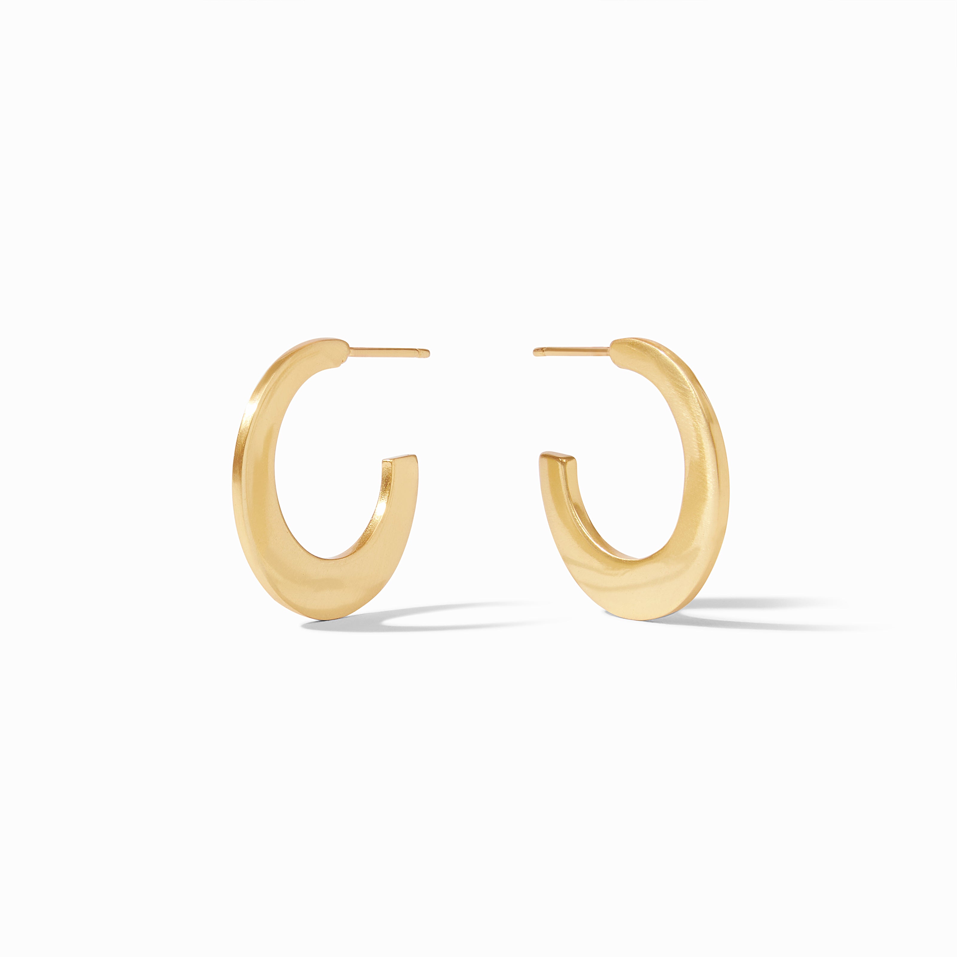 24K Gold Luna Hoop Earrings | Julie Vos