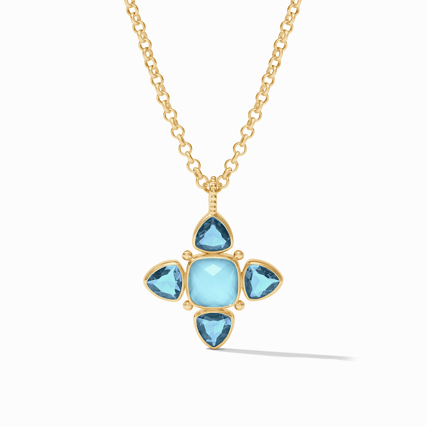 Julie Vos - Aquitaine Pendant, Iridescent Capri Blue