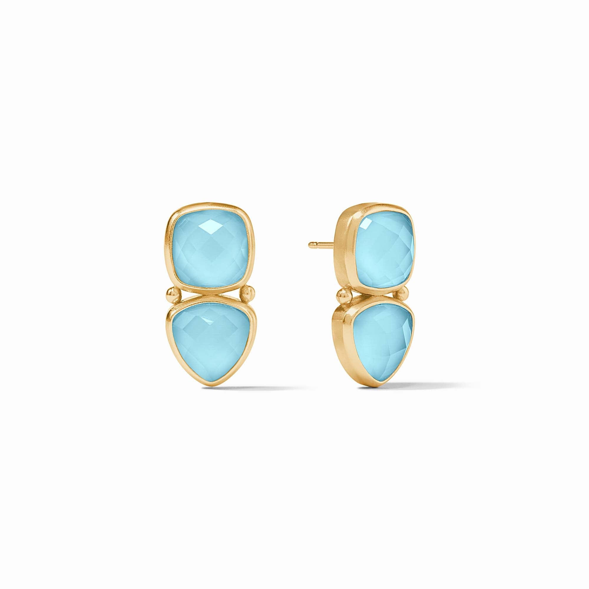 Julie Vos - Aquitaine Midi Earring, Iridescent Capri Blue