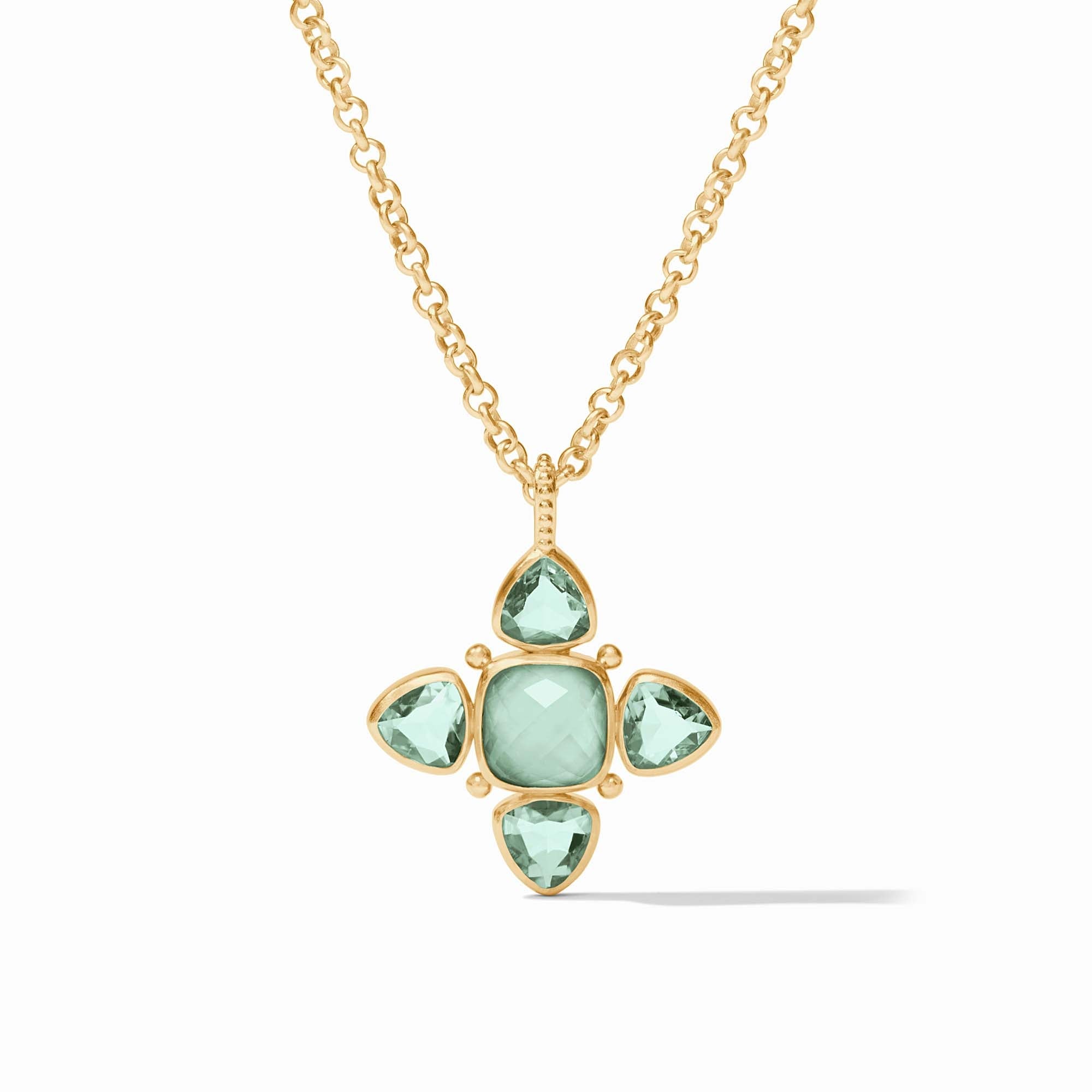 Julie Vos - Aquitaine Pendant, Iridescent Aquamarine Blue