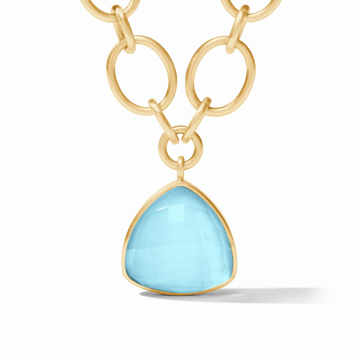 Julie Vos - Aquitaine Statement Necklace, Iridescent Capri Blue