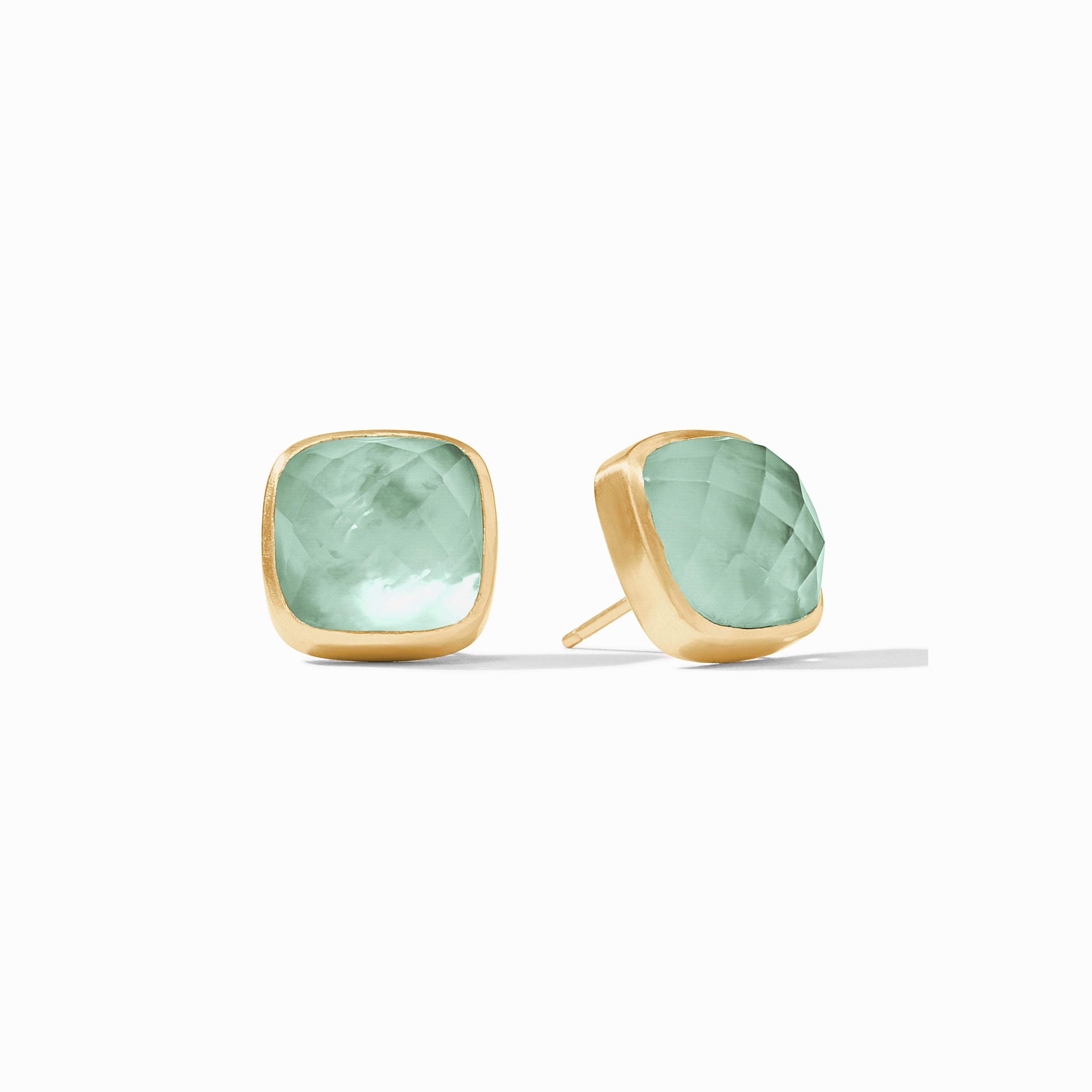 Julie Vos - Catalina Stud, Iridescent Aquamarine Blue