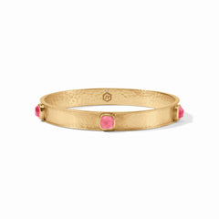 Julie Vos - Catalina Stone Bangle, Iridescent Peony Pink / Large