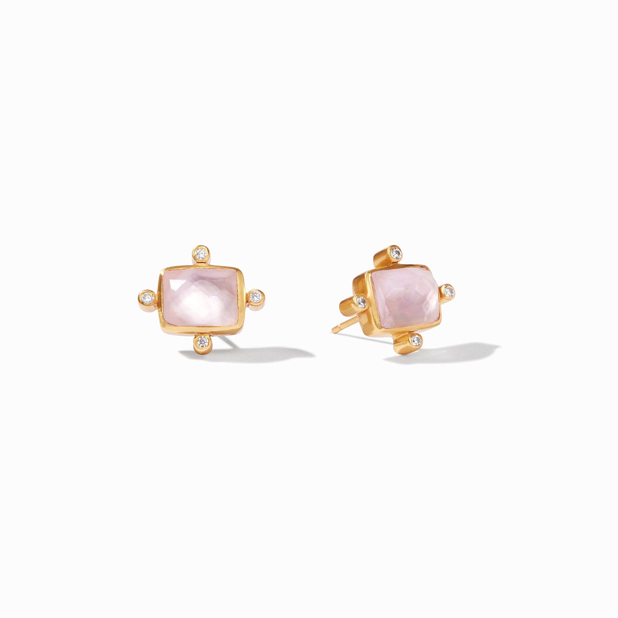 Clara Gold Stud Earrings | Julie Vos