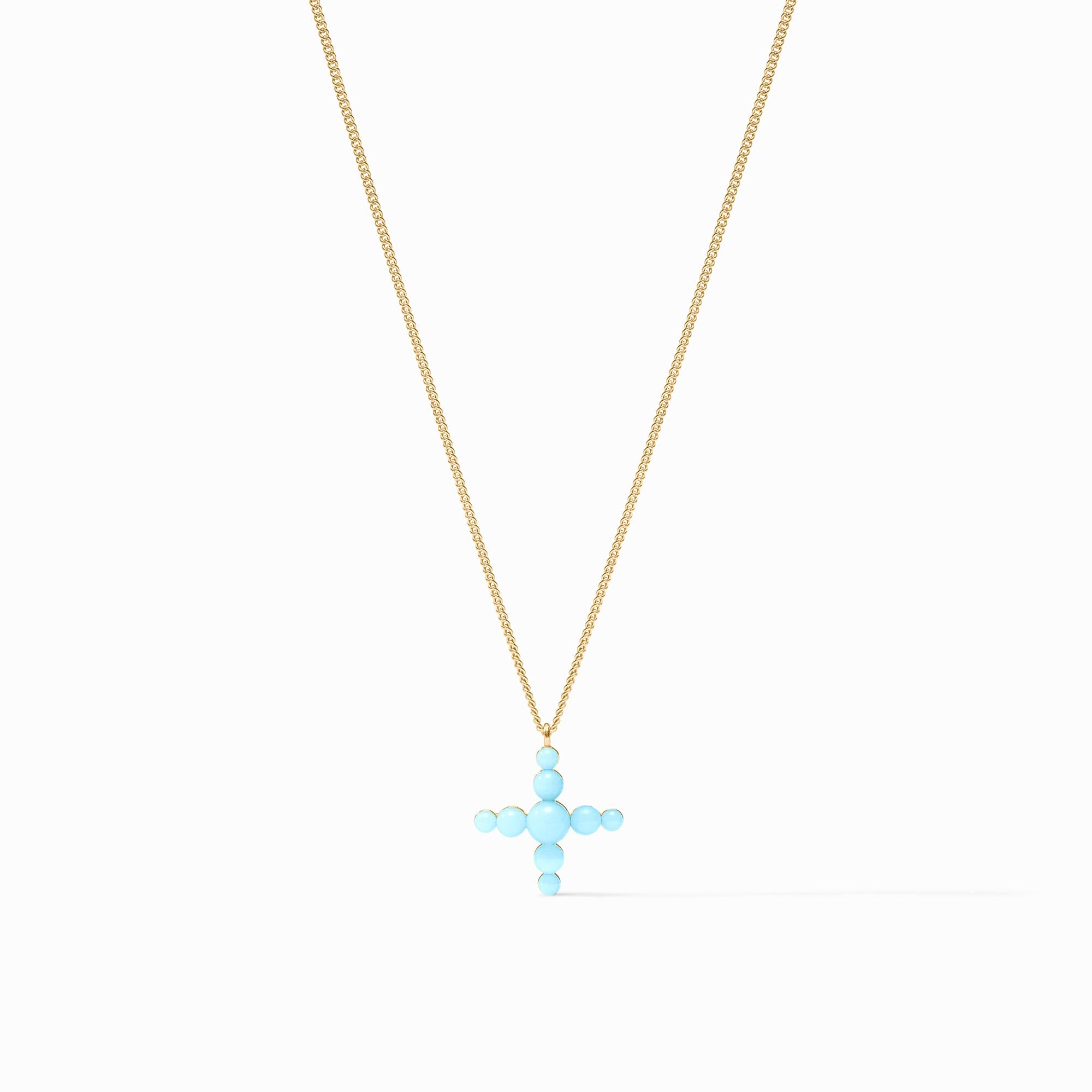 Gumdrop Cross Delicate Necklace