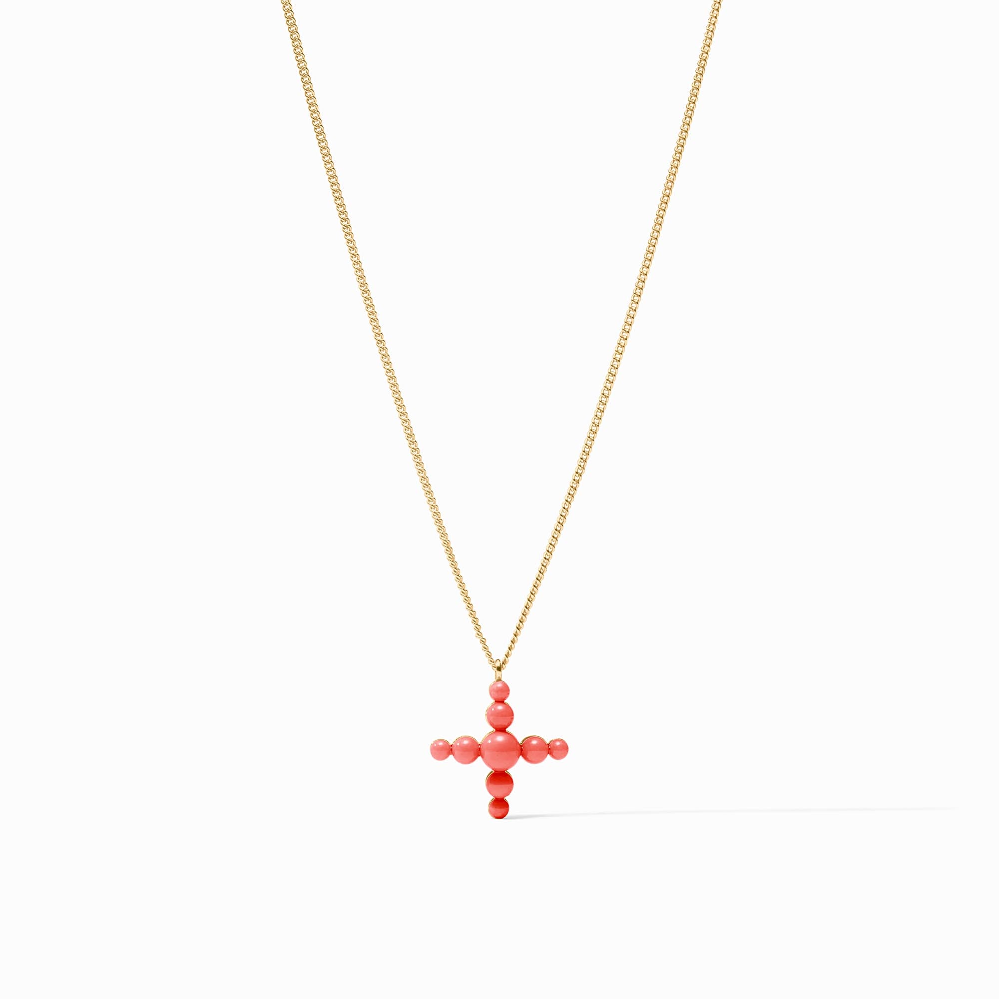 Gumdrop Cross Delicate Necklace