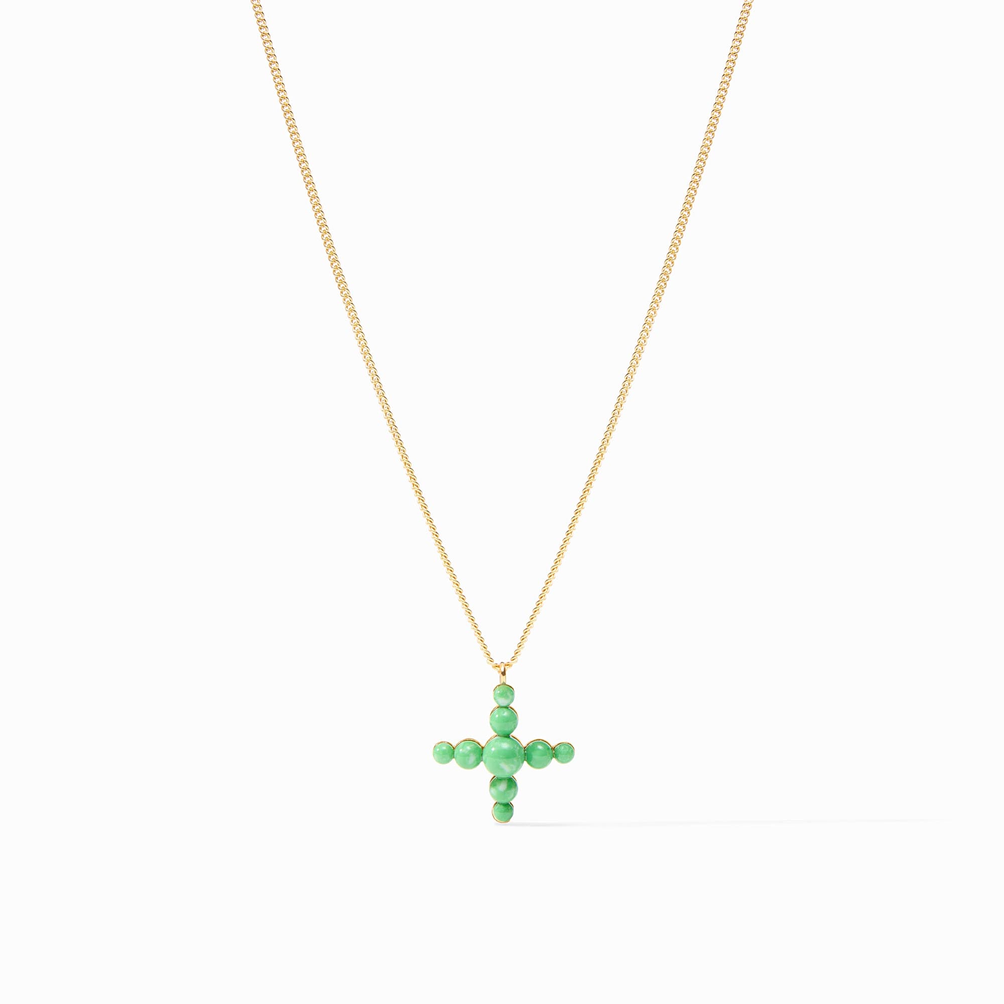 Gumdrop Cross Delicate Necklace