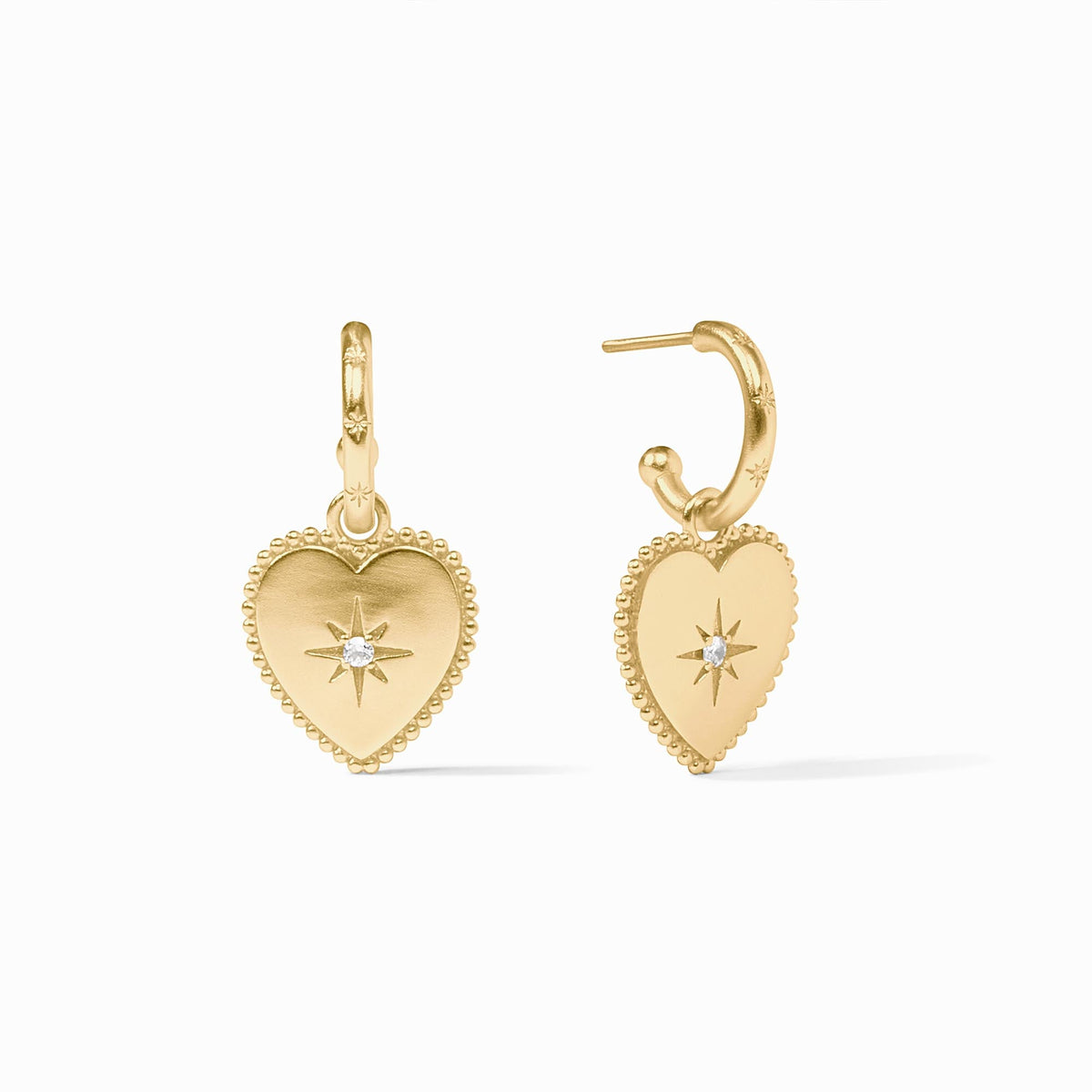 Heart Hoop & Charm Earring