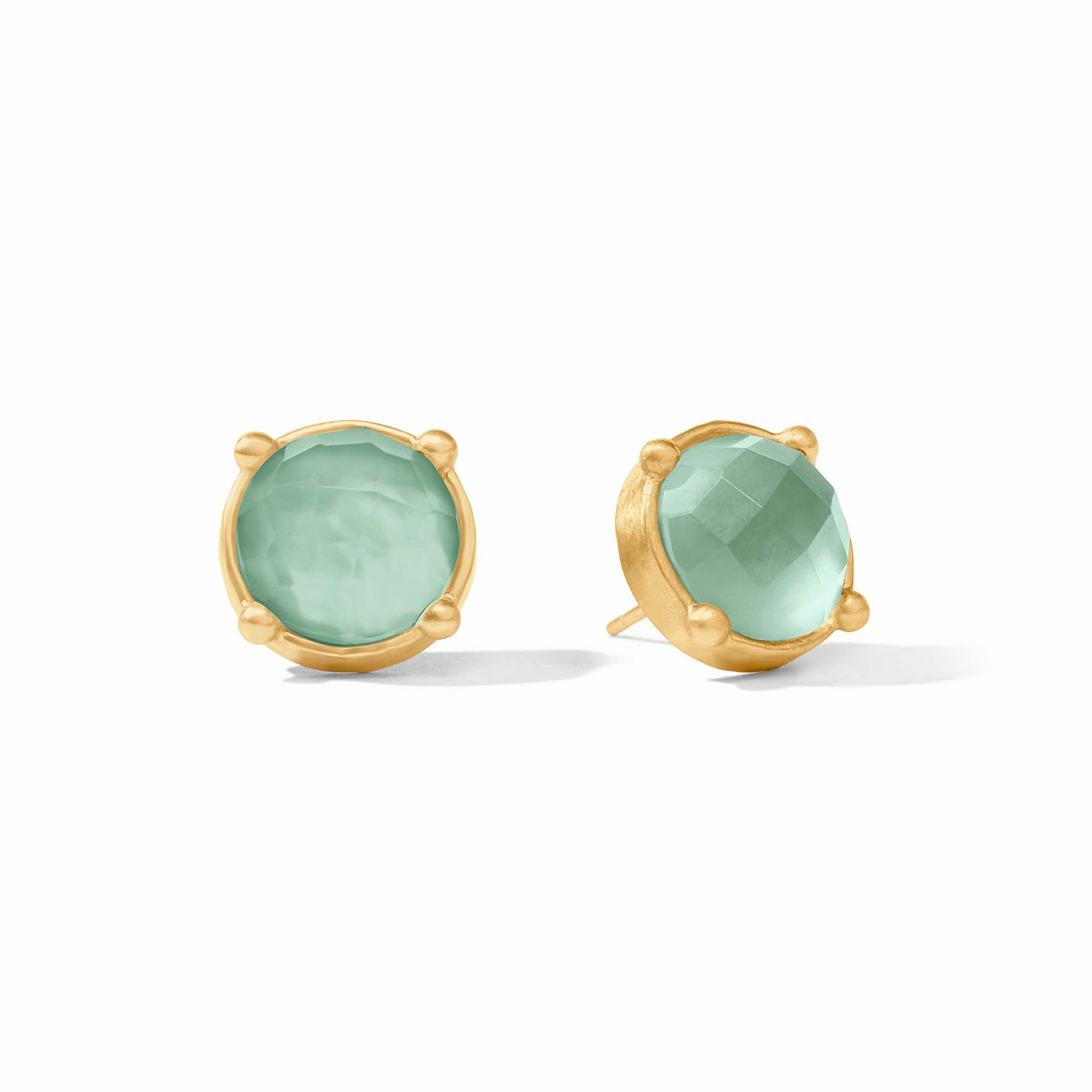 Julie Vos - Honey Stud, Iridescent Aquamarine Blue