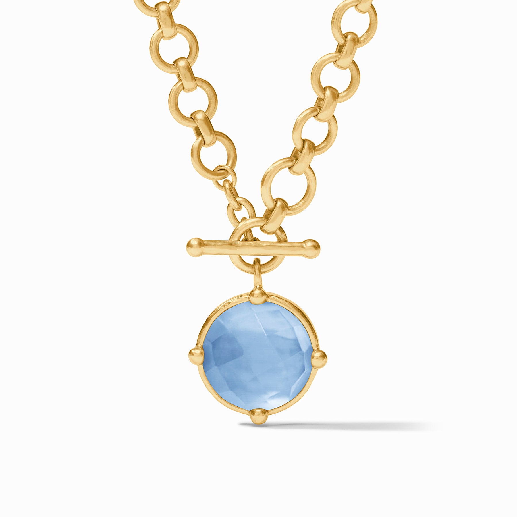 Julie Vos - Honeybee Demi Necklace, Iridescent Chalcedony Blue