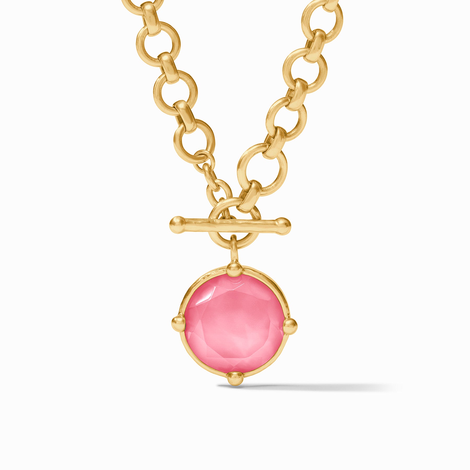 Julie Vos - Honeybee Demi Necklace, Iridescent Peony Pink