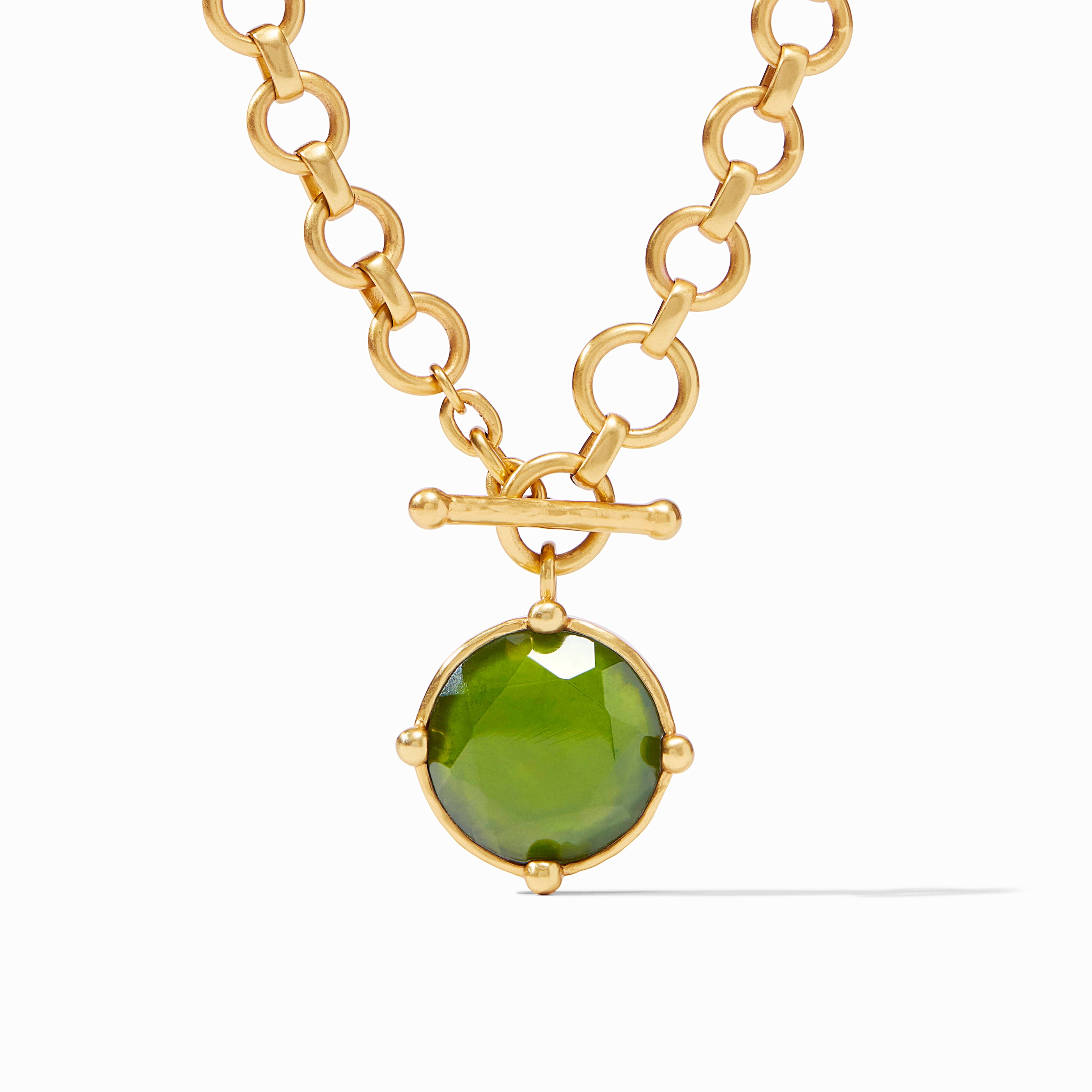 Julie Vos - Honeybee Demi Necklace, Iridescent Jade Green