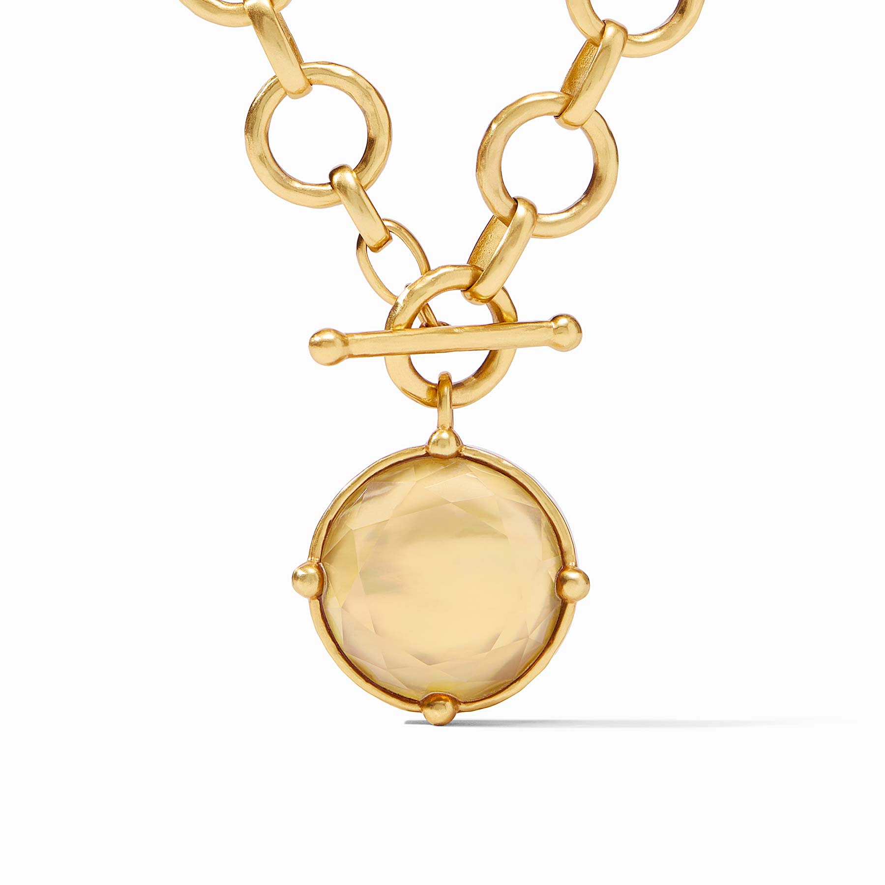 Julie Vos - Honeybee Statement Necklace, Iridescent Champagne / Regular