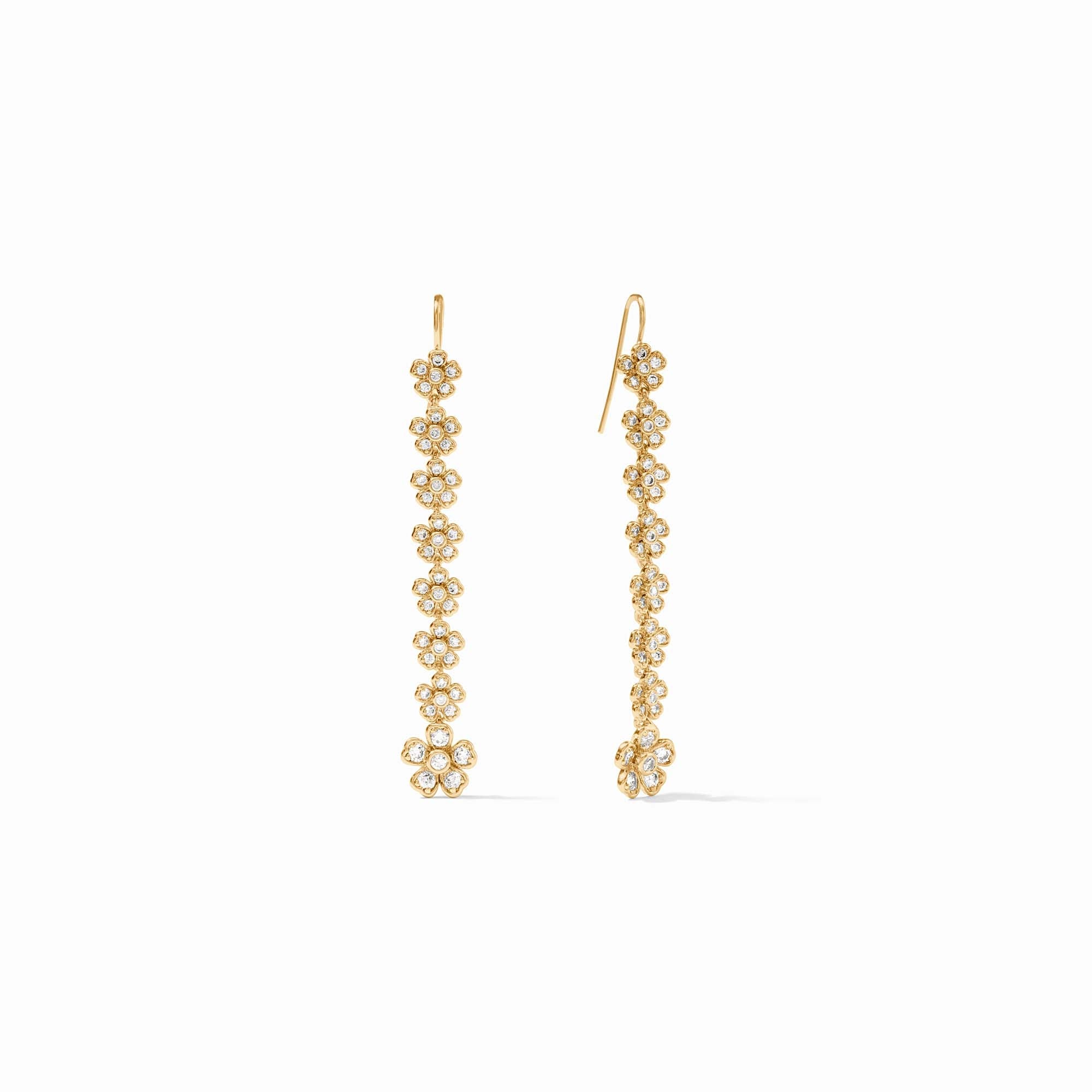 Julie Vos - Laurel Tier Earring, Cubic Zirconia