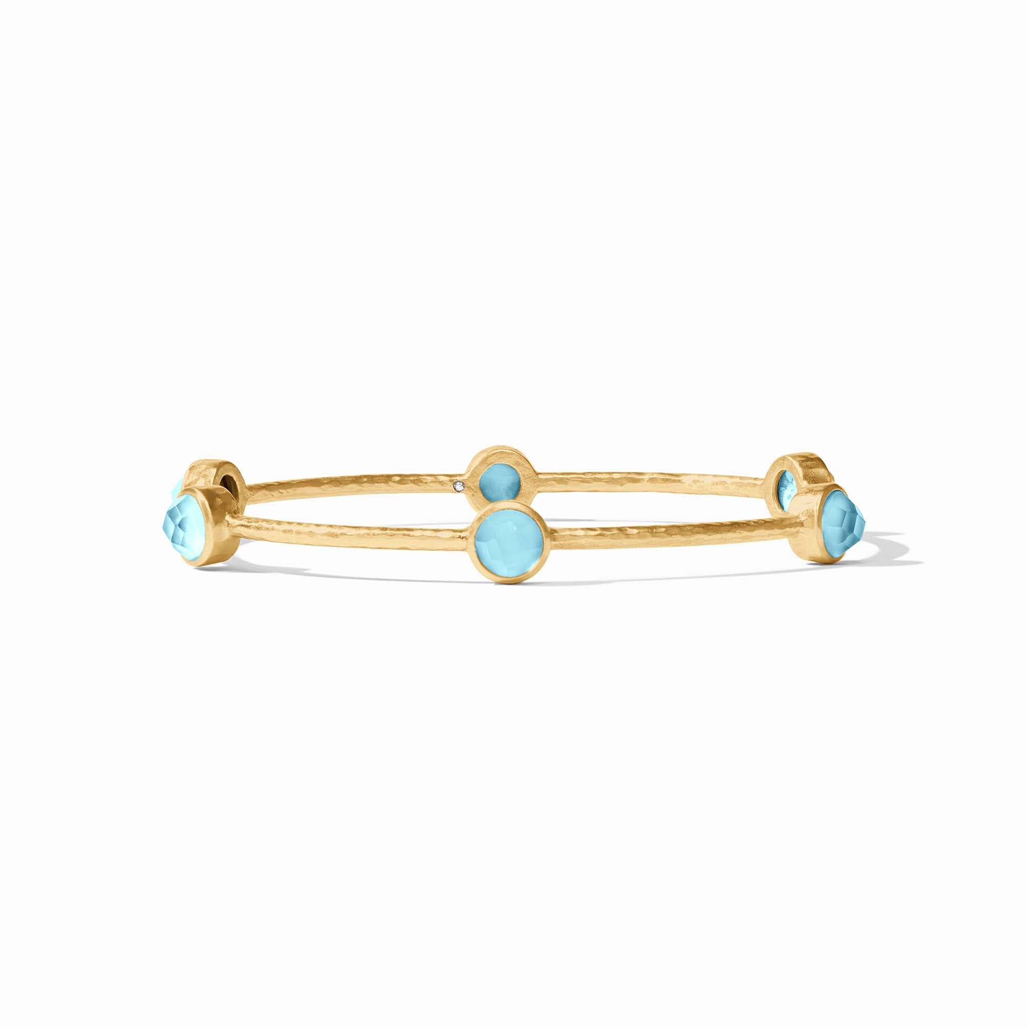 Julie Vos - Milano Luxe Bangle, Iridescent Capri Blue / Large