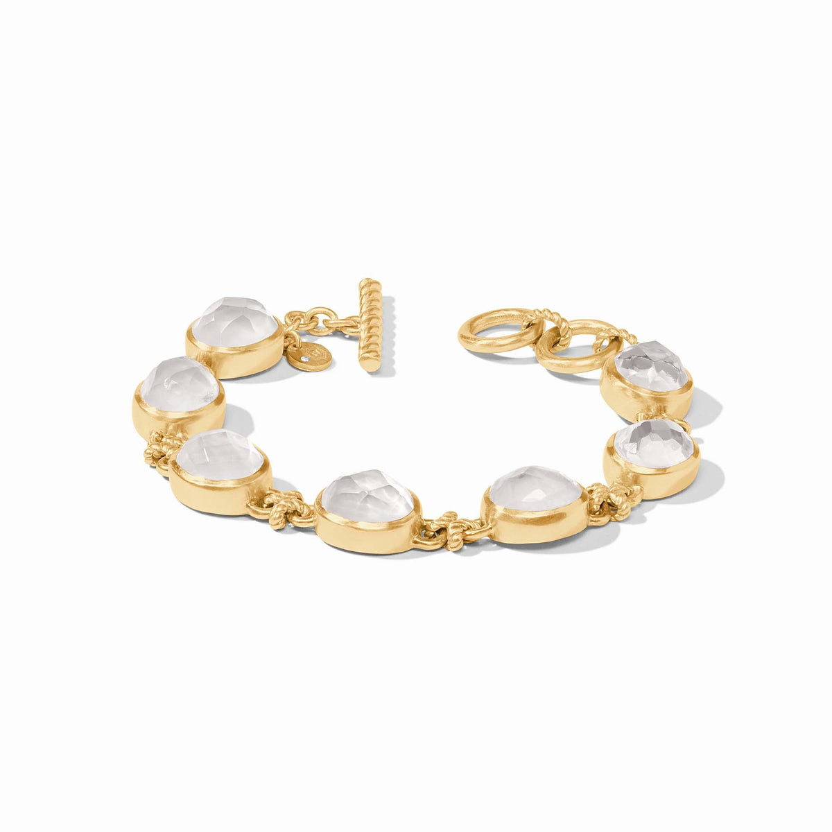 Julie Vos - Nassau Demi Stone Bracelet, Iridescent Clear Crystal