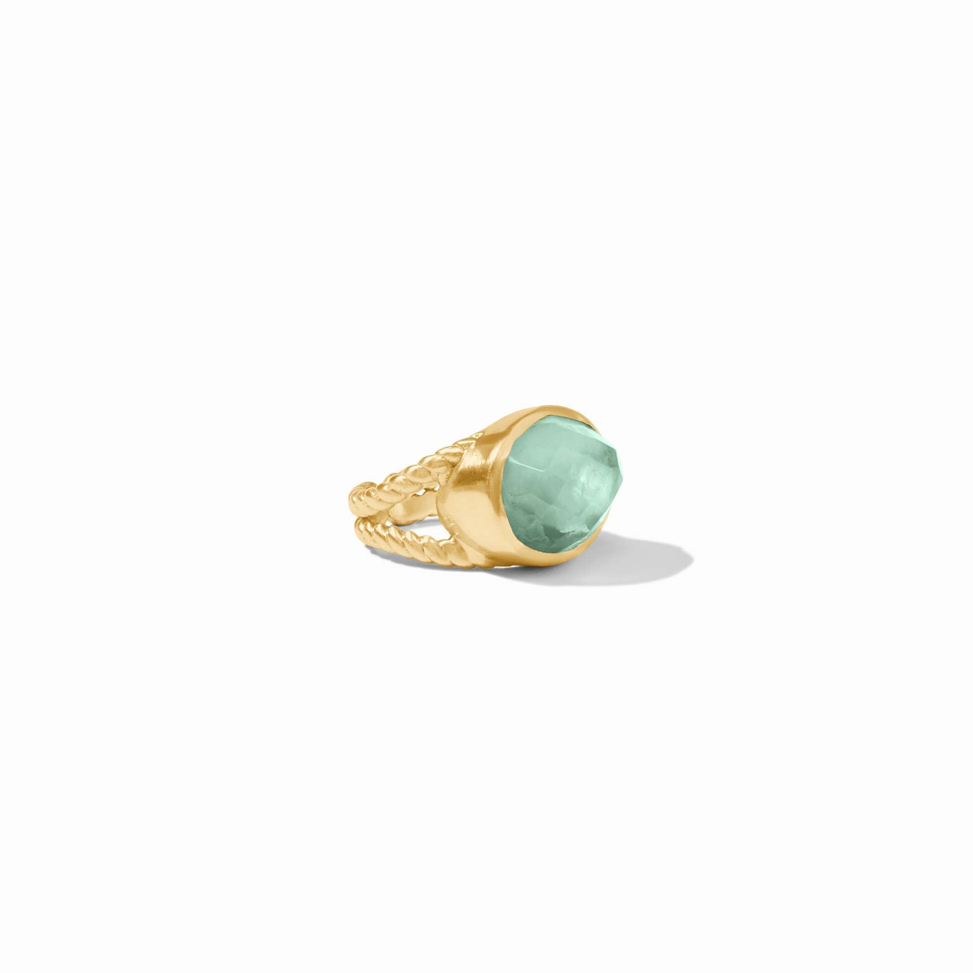 Julie Vos - Nassau Statement Ring, Iridescent Aquamarine Blue / 8