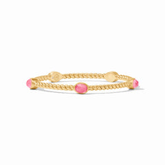 Julie Vos - Nassau Stone Bangle, Iridescent Peony Pink / Small