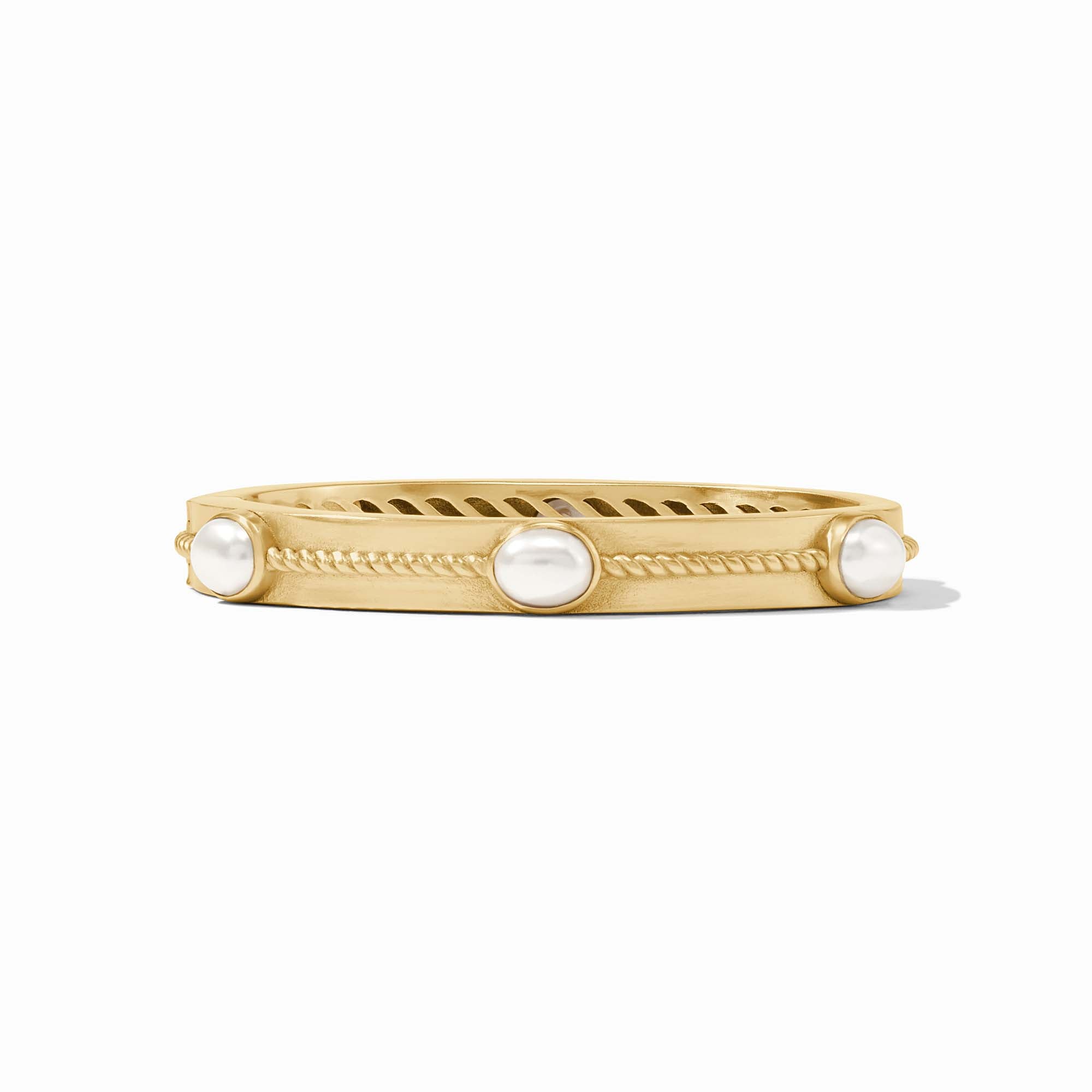 Julie Vos - Nassau Stone Hinge Bangle, Pearl