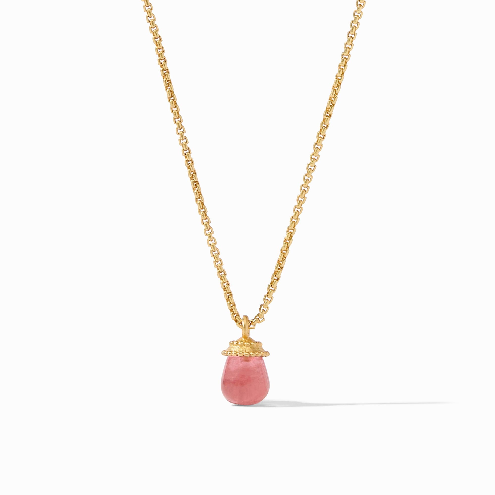 Julie Vos - Noel Solitaire Necklace, Raspberry