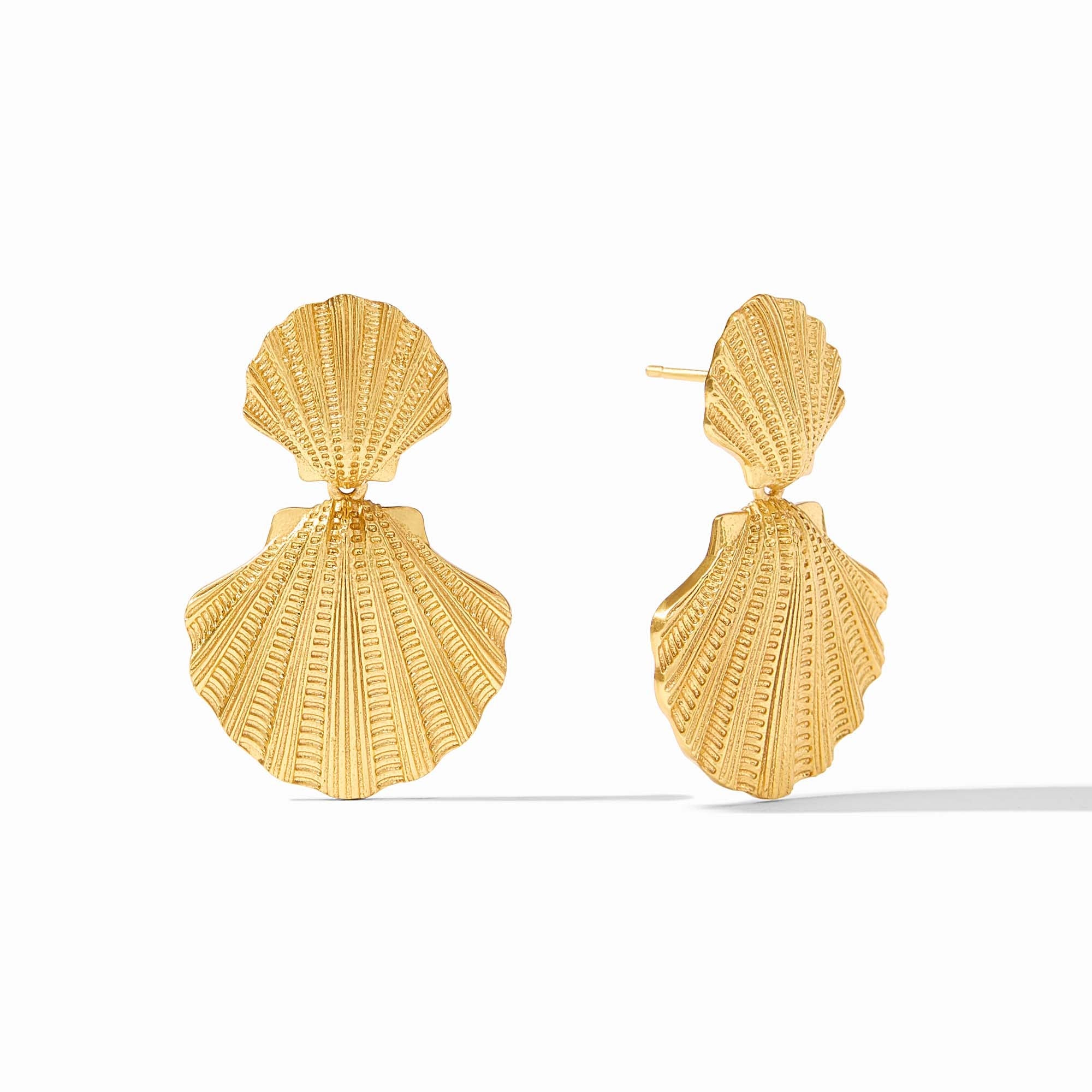 Julie Vos - Sanibel Shell Statement Earring, Gold