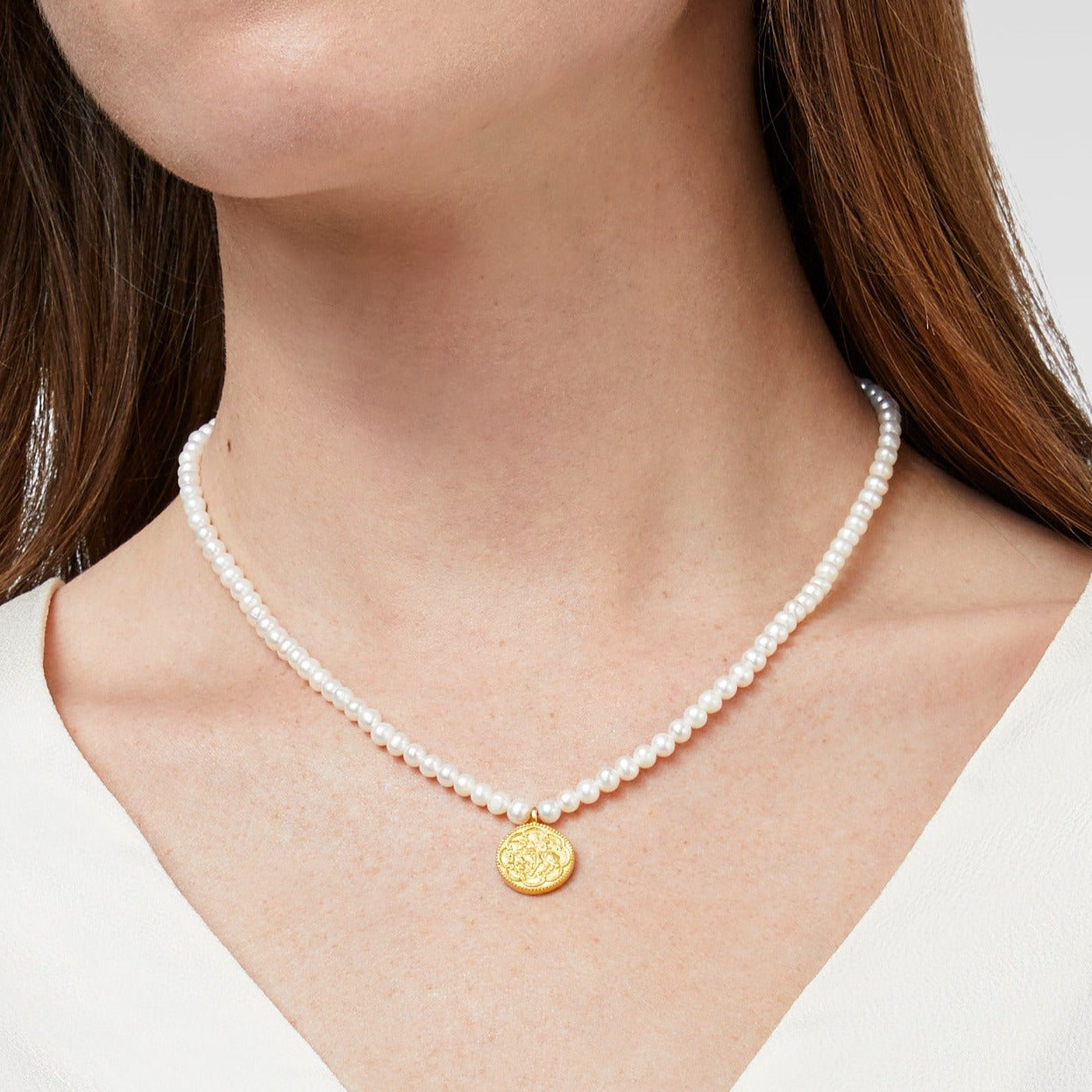 Julie vos clearance coin pendant necklace