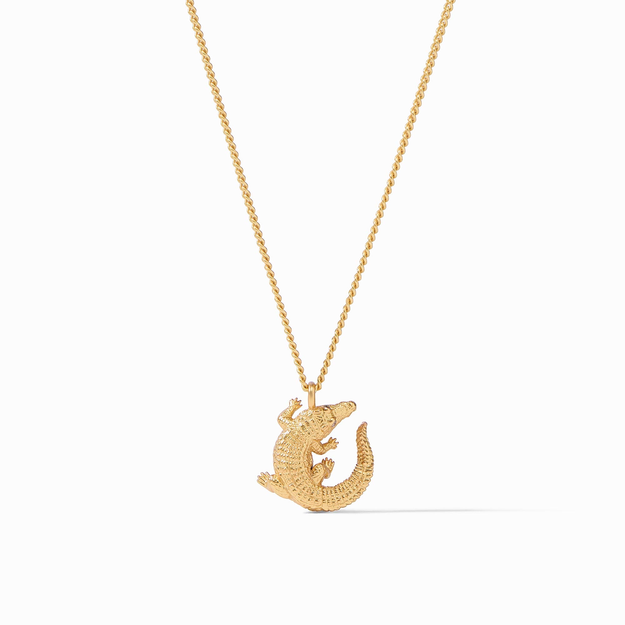 Julie Vos - Alligator Solitaire Necklace, Gold