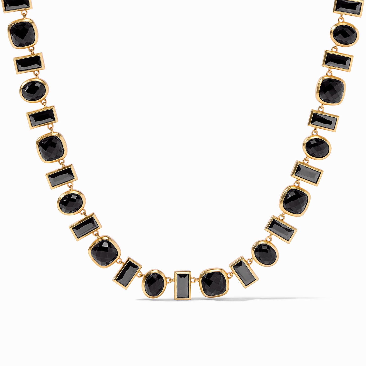 Julie Vos - Antonia Tennis Necklace, Obsidian Black