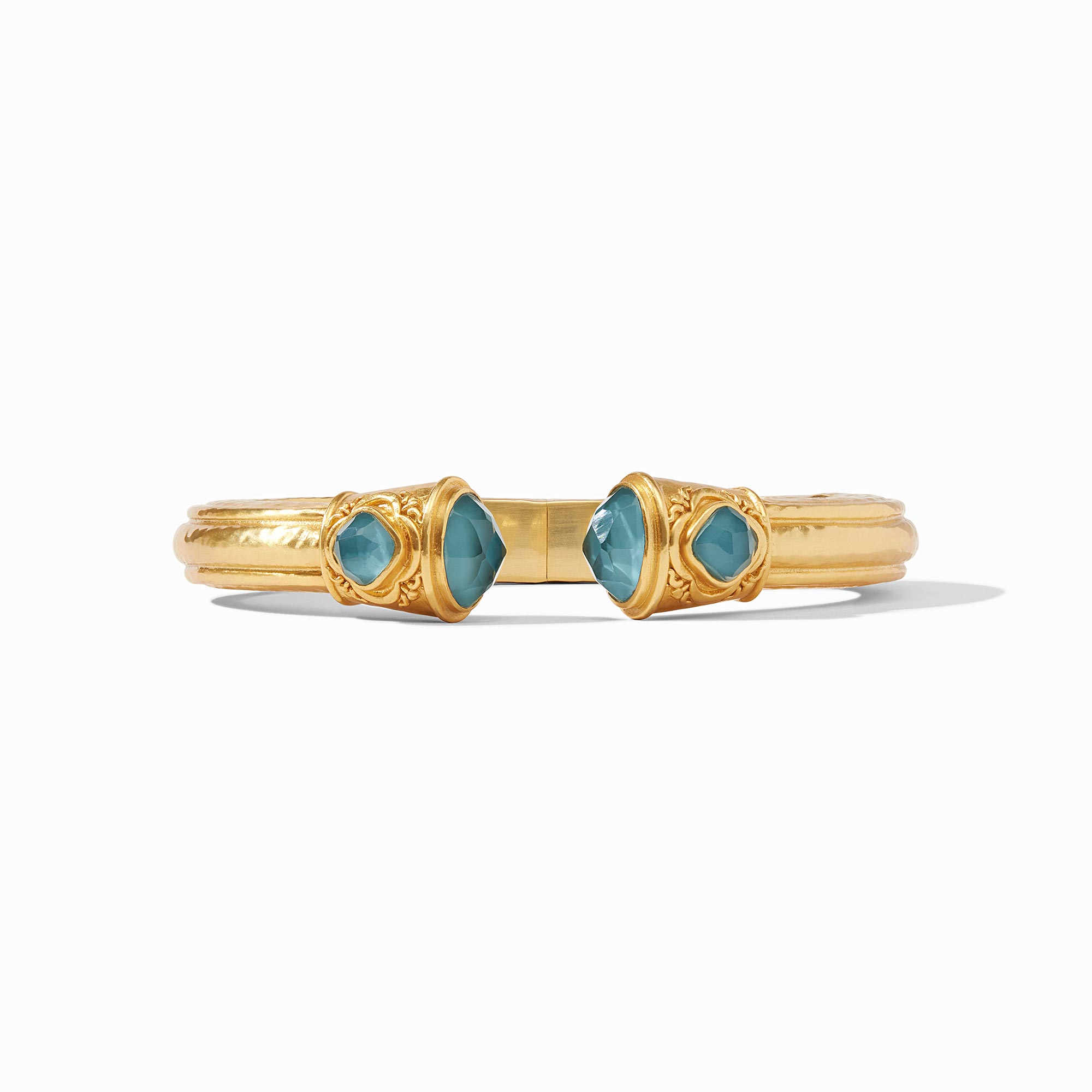 Julie Vos - Astor Demi Cuff, Iridescent Peacock Blue