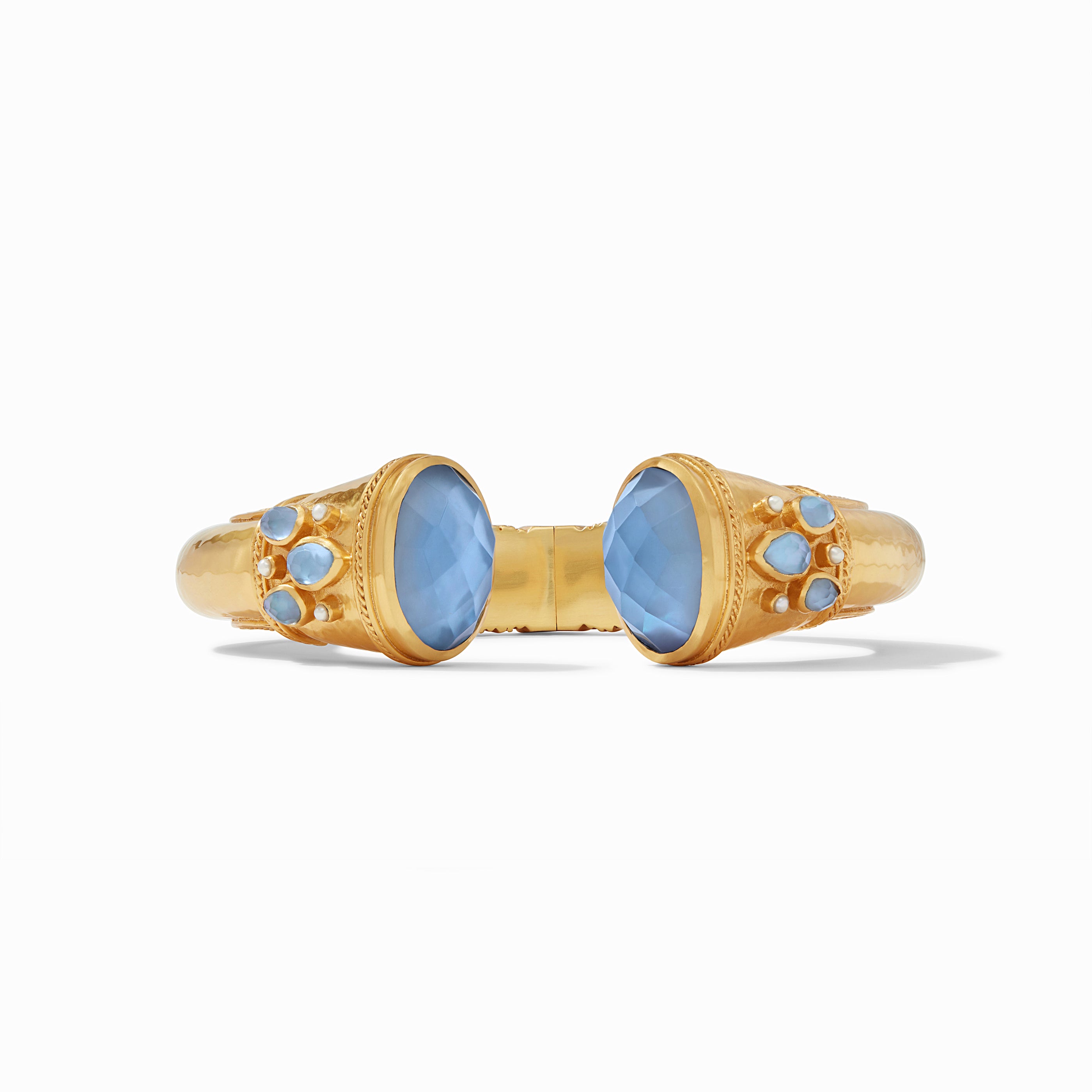 Julie Vos - Cassis Cuff, Iridescent Chalcedony Blue