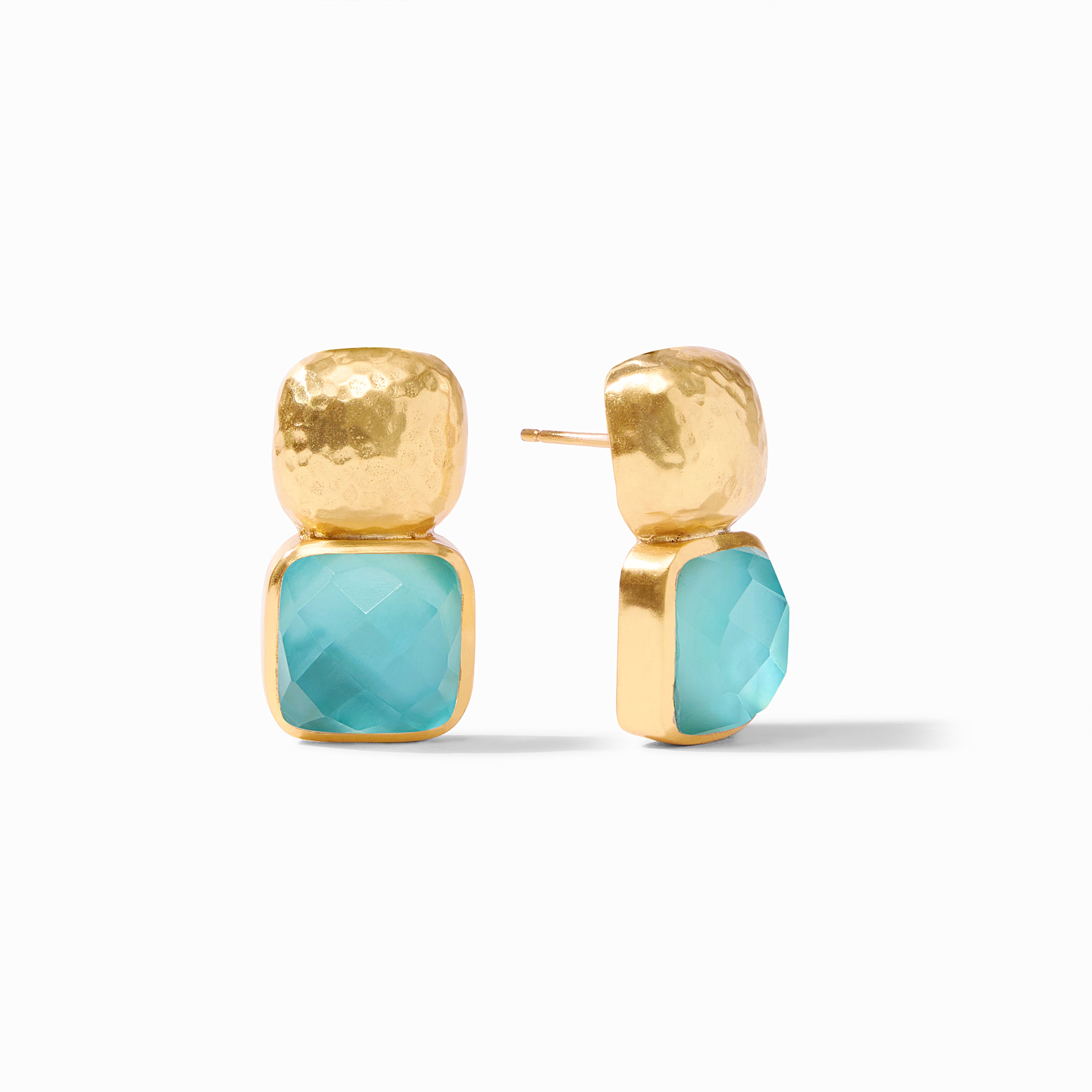 Julie Vos - Catalina Earring, Iridescent Bahamian Blue