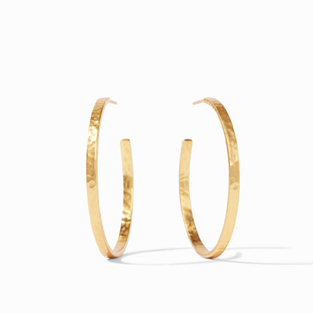 Crescent Gold Hoop Earrings | Julie Vos