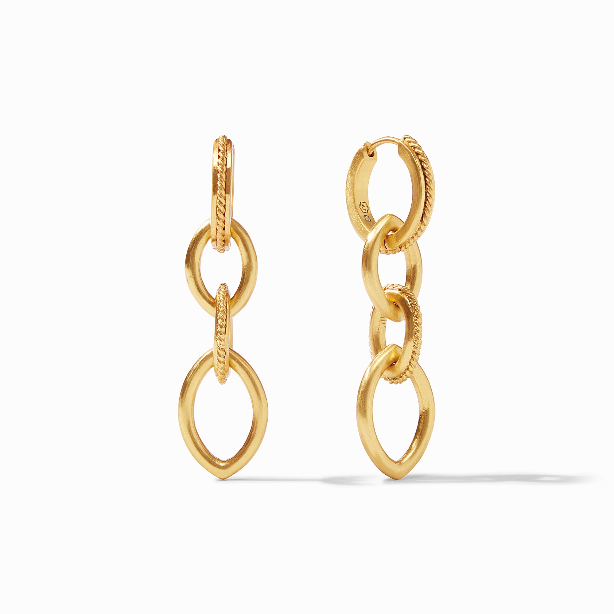 2 PAIR SET! 14k Gold Tornado Hoop Earrings with Silver Shiny Hoop Earr –  Tilo Jewelry®