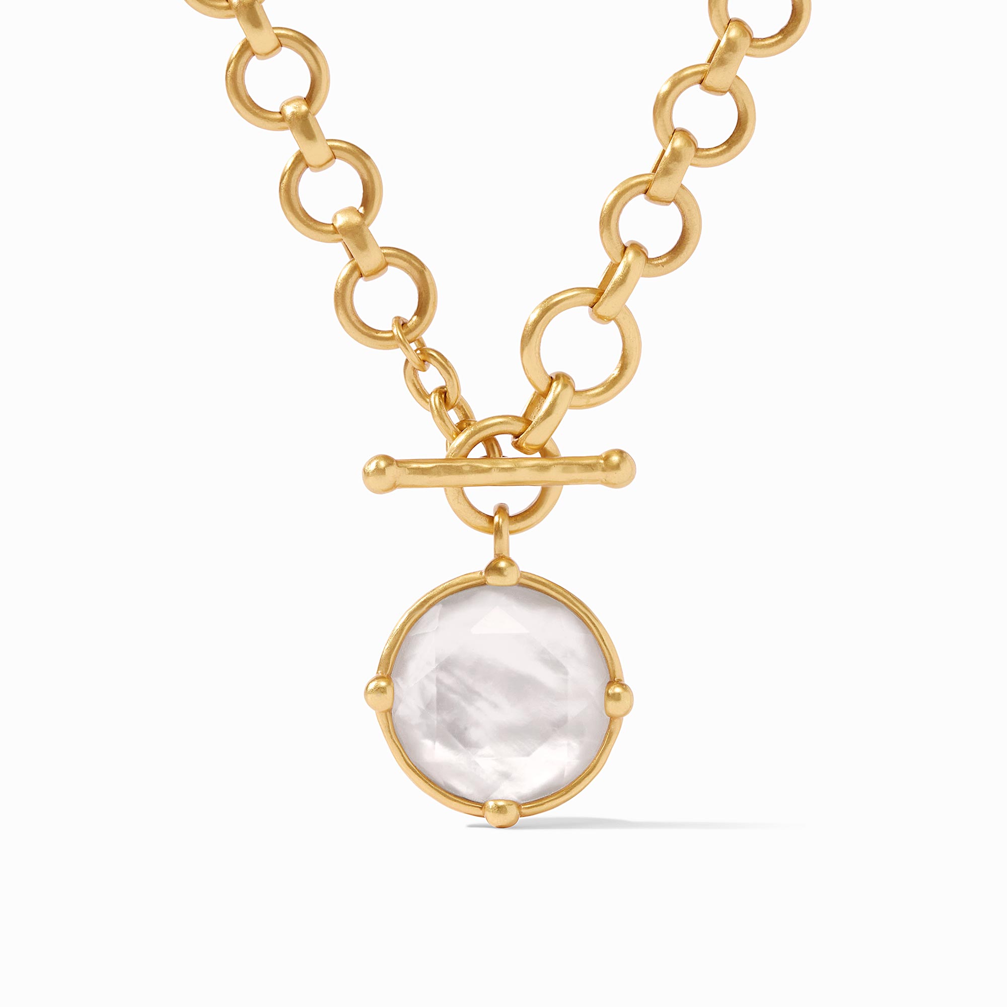 Julie Vos - Honeybee Demi Necklace, Iridescent Clear Crystal