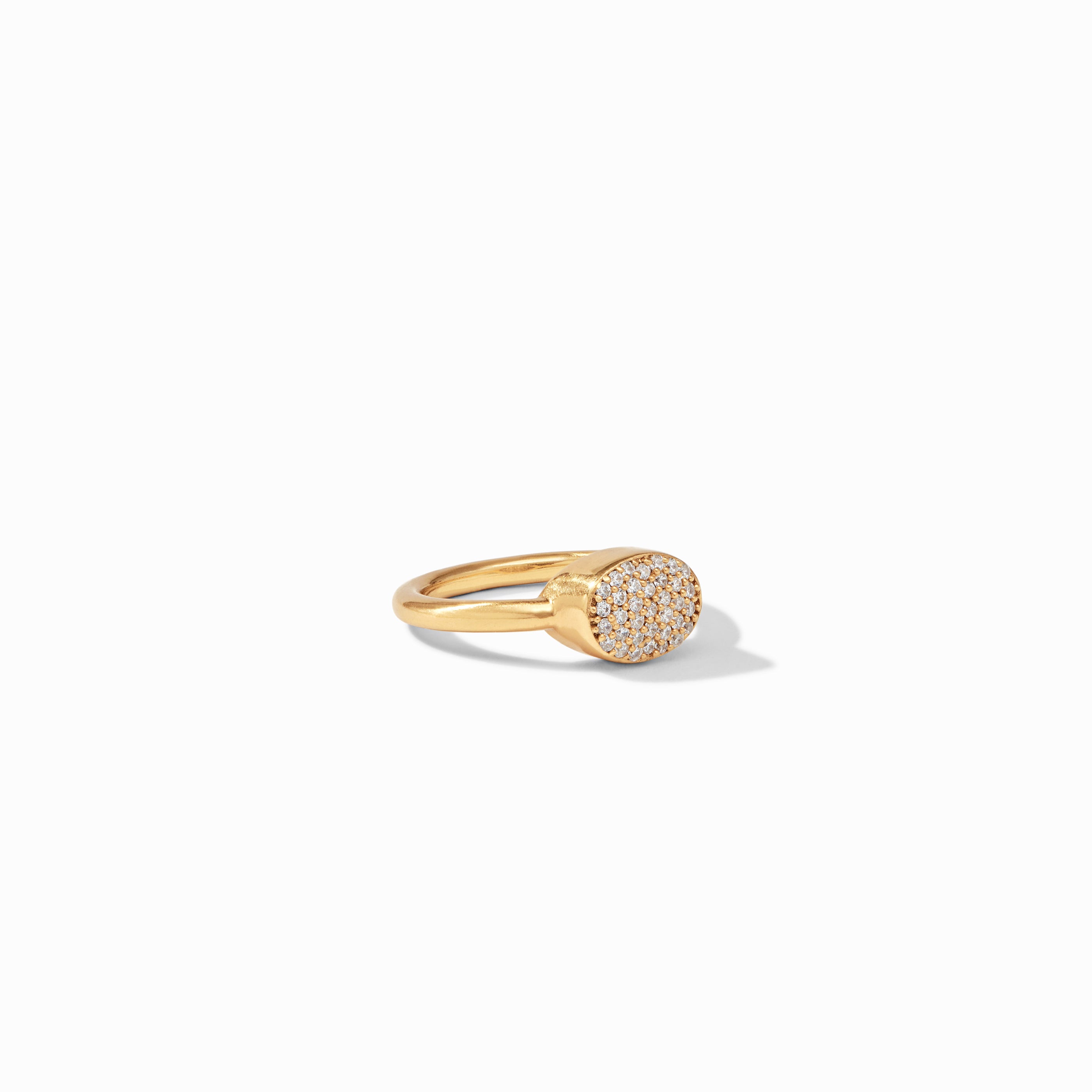 Julie Vos - Jewel Stack Ring, Pav&eacute; Cubic Zirconia / 8, Cubic Zirconia, welcome, new delicates, delicate luxuries