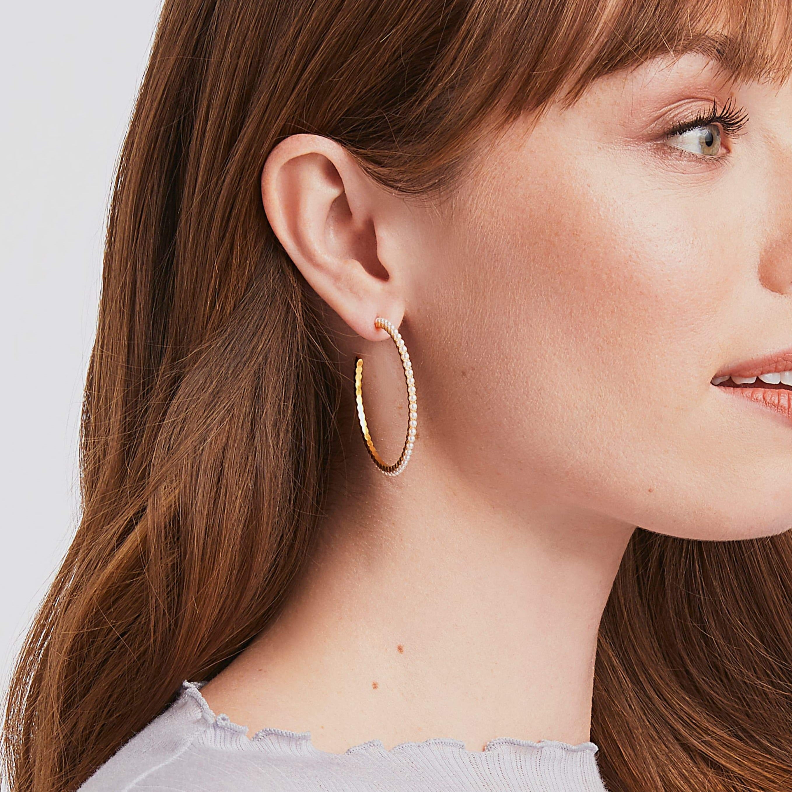 Hoop Pearl Droplet Earrings | Nasty Gal