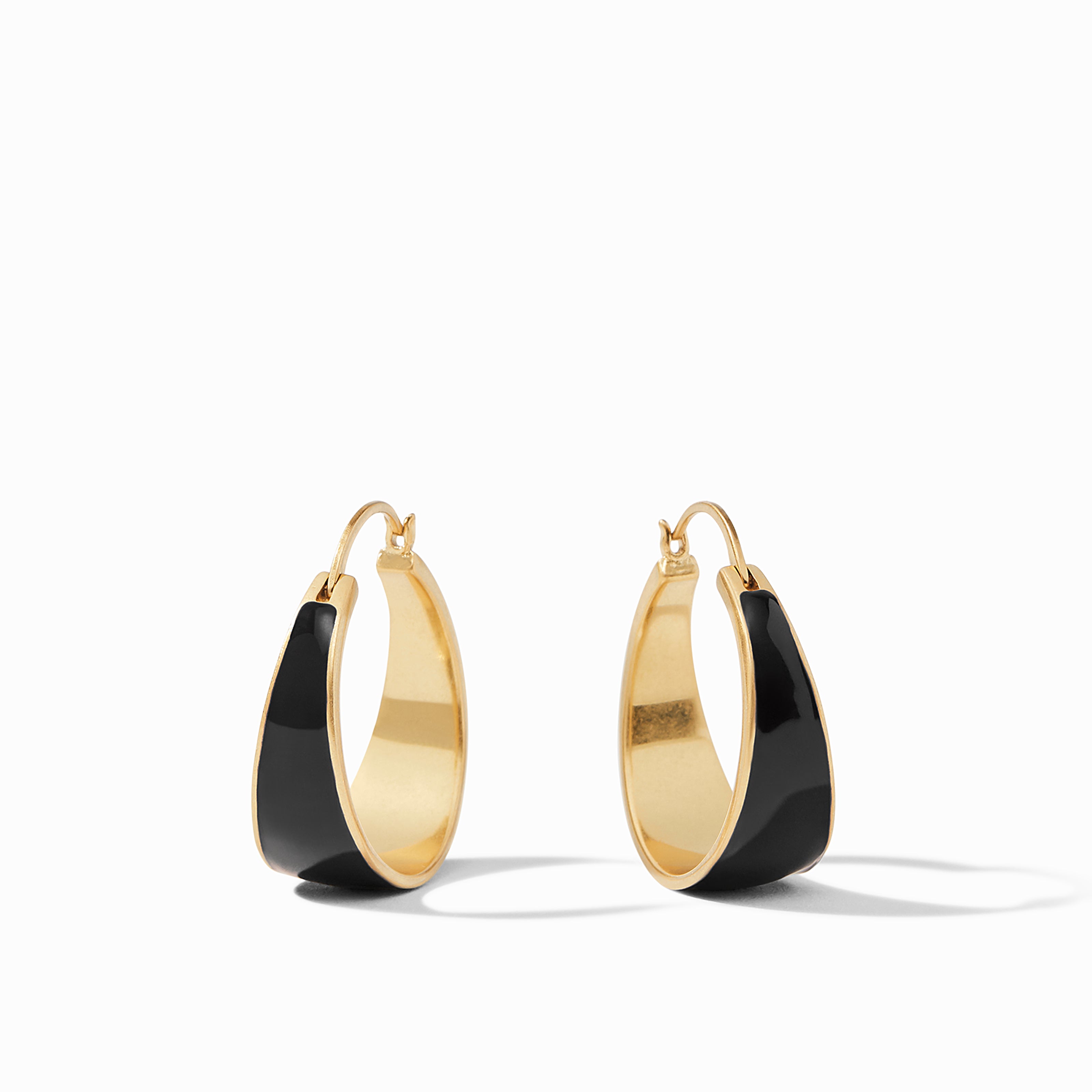 Luna Enamel Hoop Earrings | Julie Vos