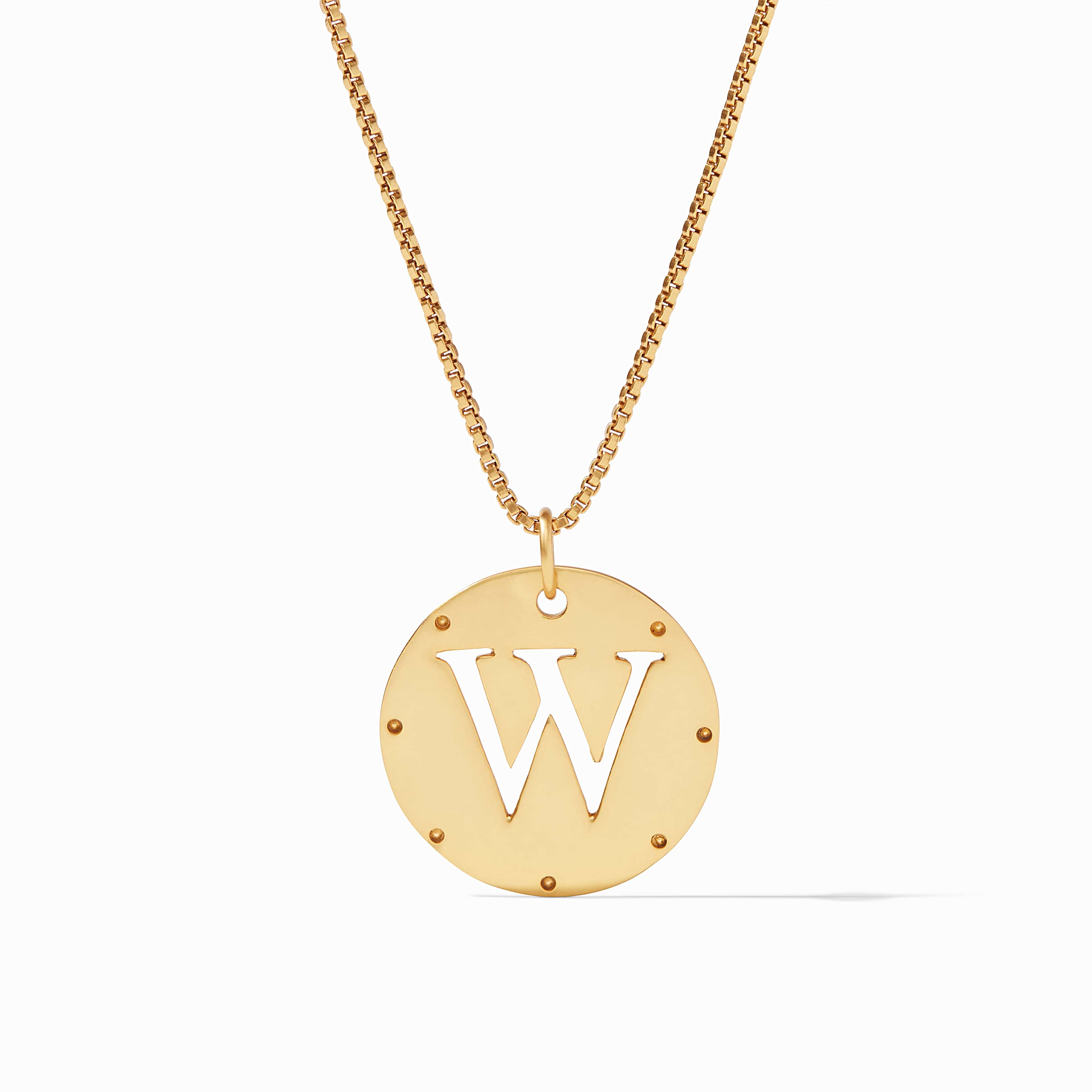 Gold letter w on sale pendant