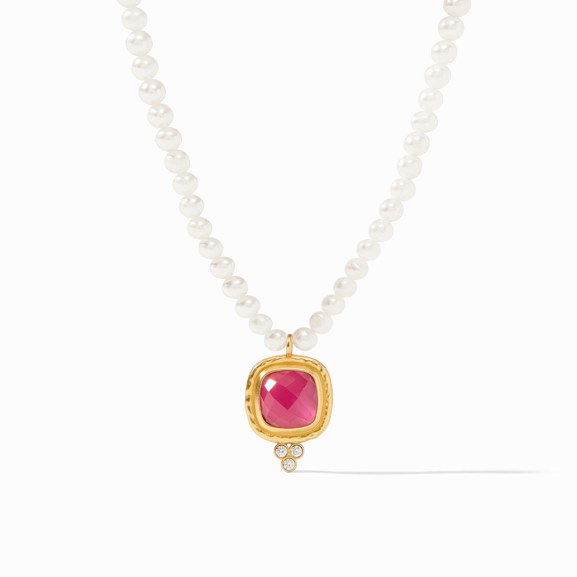 Julie Vos - Tudor Delicate Necklace, Iridescent Raspberry