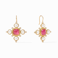 Julie Vos - Tudor Earring, Iridescent Raspberry