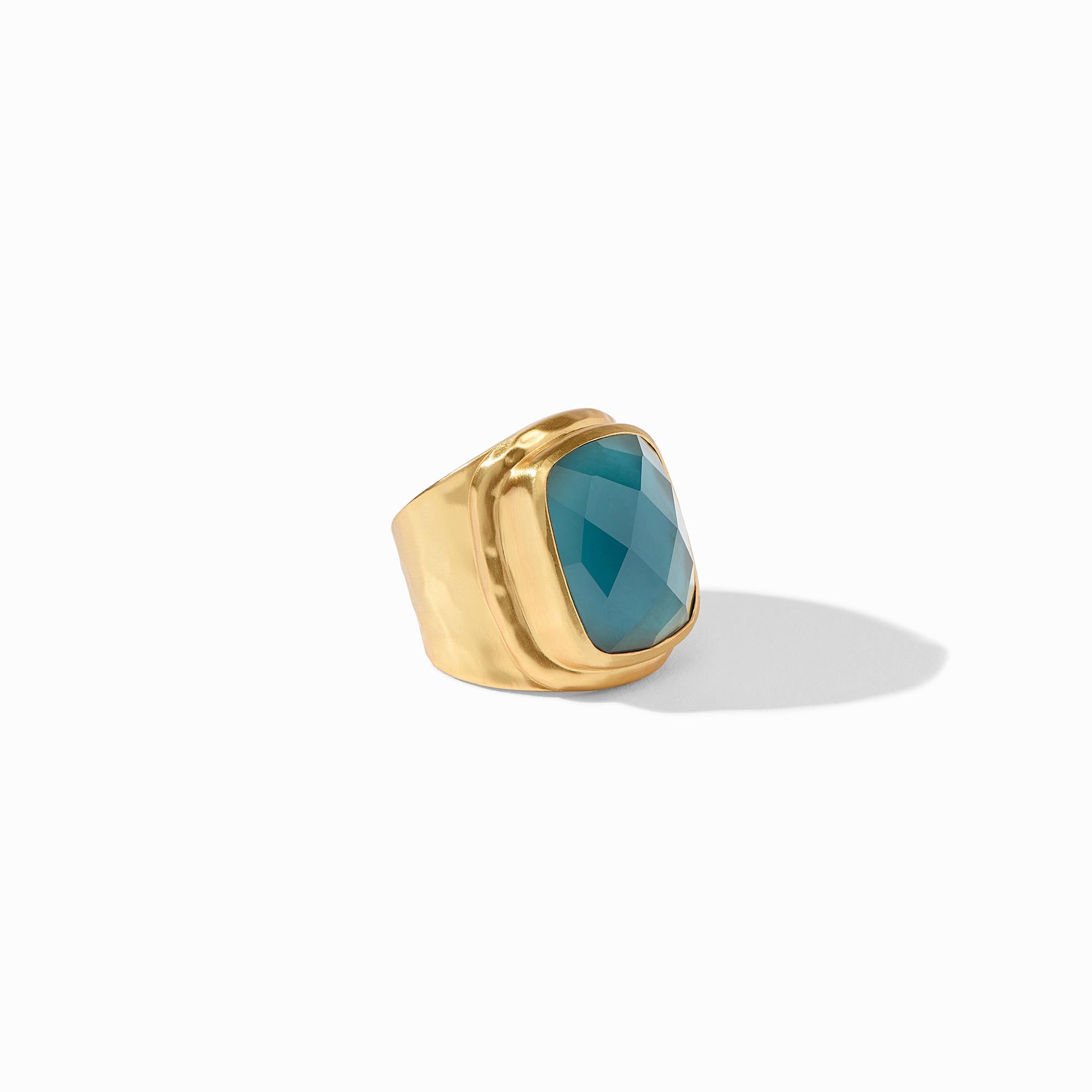 Julie Vos - Tudor Statement Ring, Iridescent Peacock Blue / 9